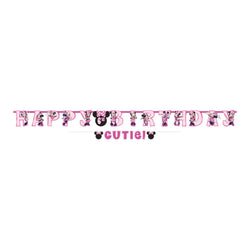 Minnie Mouse Forever Personalized Letter Banner Kit 2pcs Decorations - Party Centre