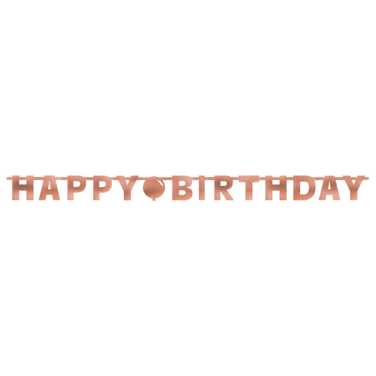 Blush Birthday Letter Banner