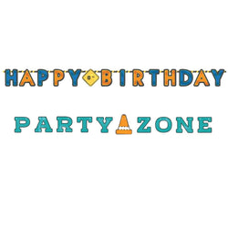 Construction Jumbo Letter Banner Kit