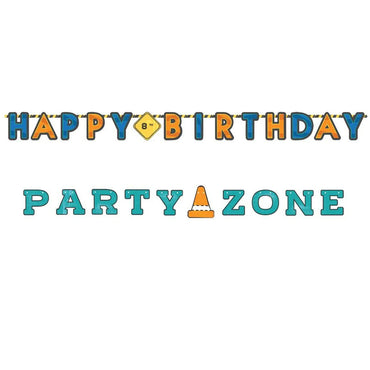 Construction Jumbo Letter Banner Kit