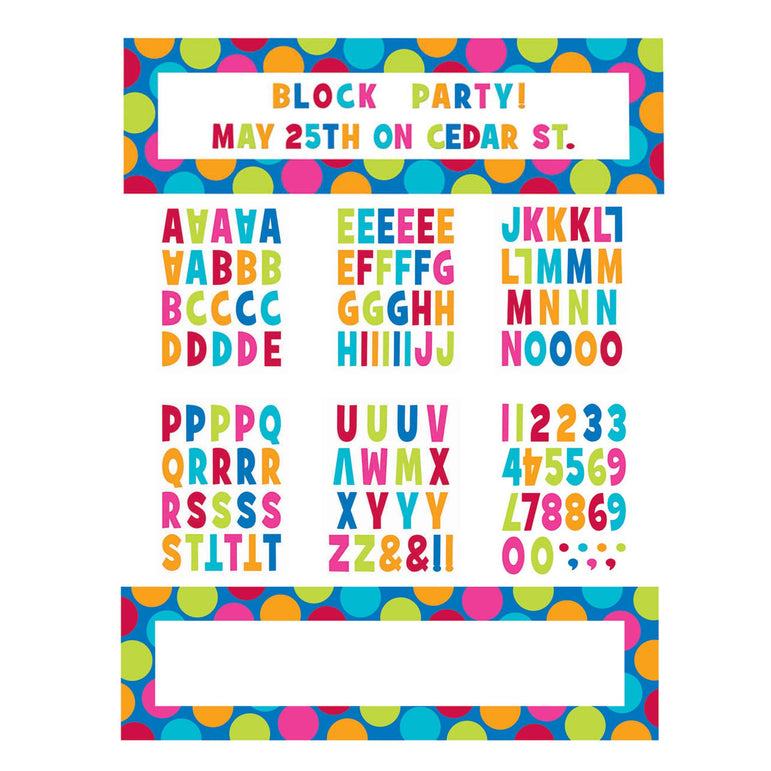 Cabana Dot Personalized Giant Sign Banner Decorations - Party Centre