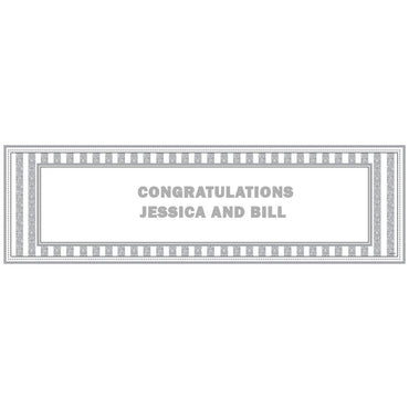 Wedding Personalized Giant Sign Banner 65 x 20in Decorations - Party Centre