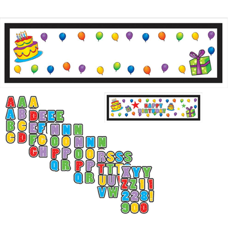 Personalize Giant Birthday Sign Banner Decorations - Party Centre