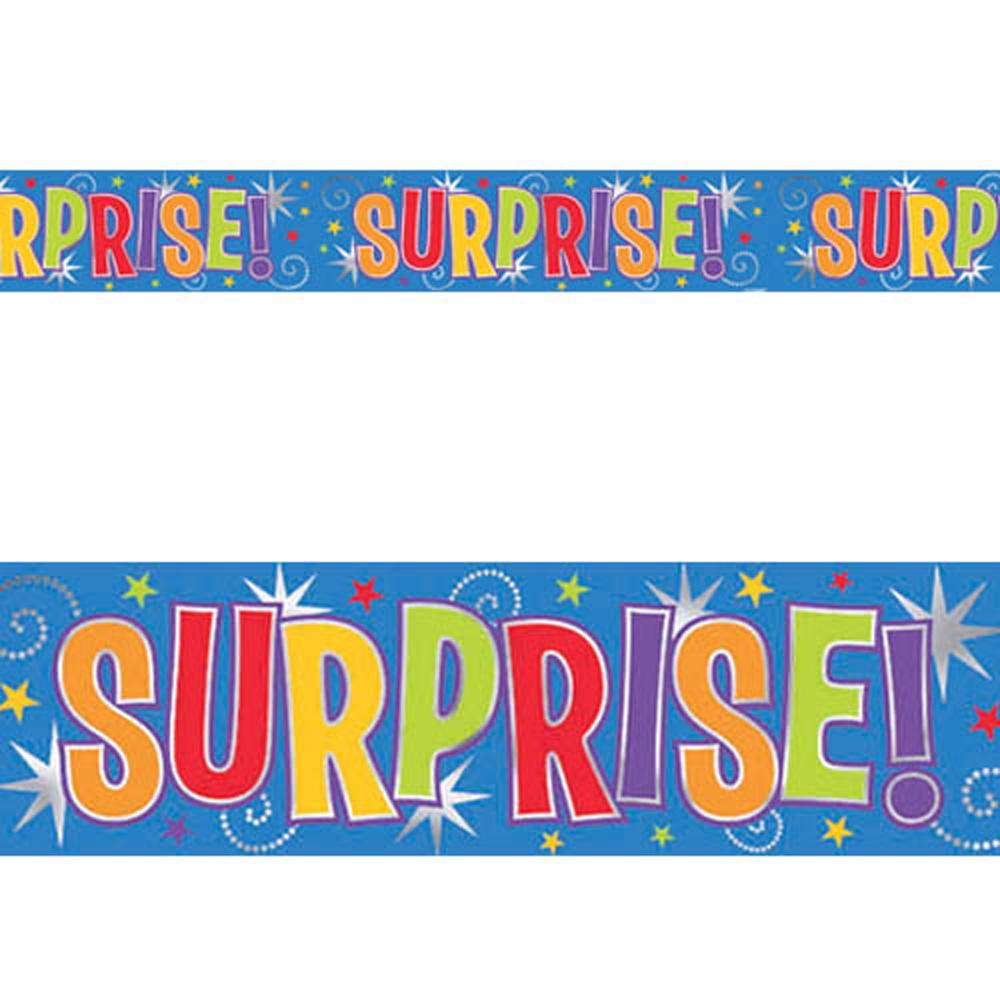 Surprise Banner 12ft Decorations - Party Centre
