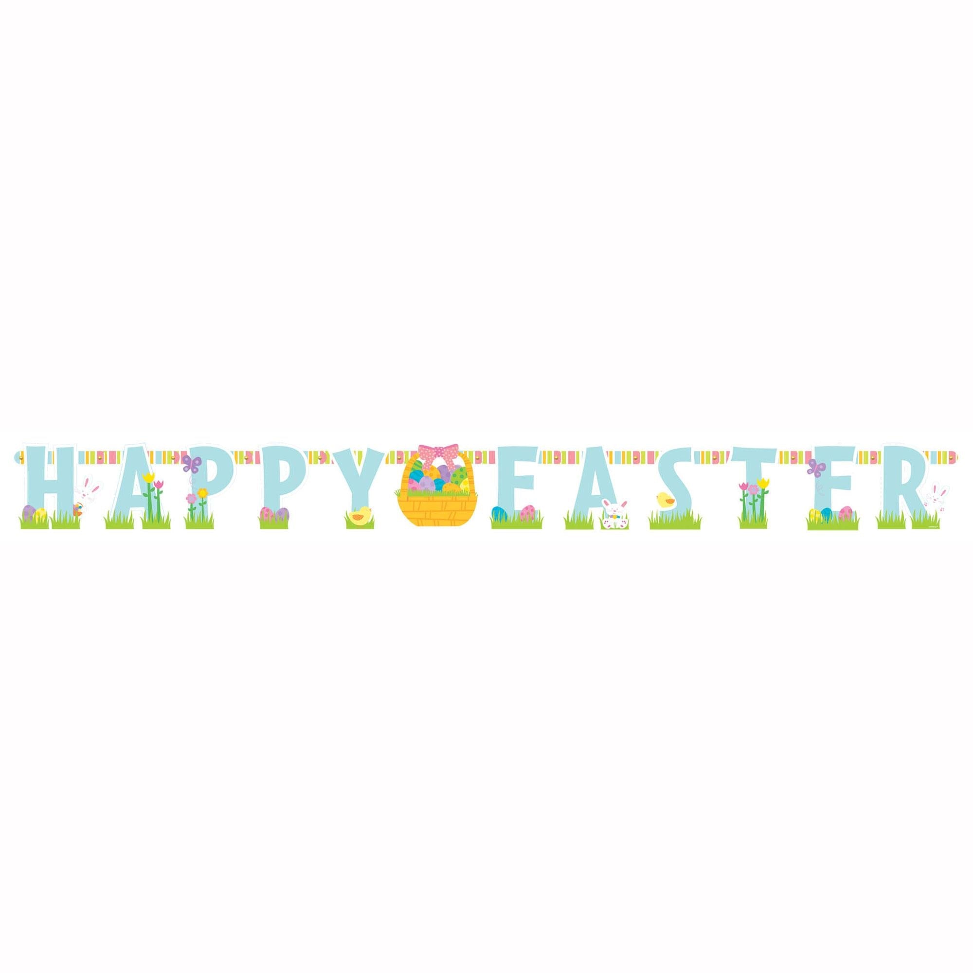 Happy Easter Letter Large Banner Decorations - Party Centre