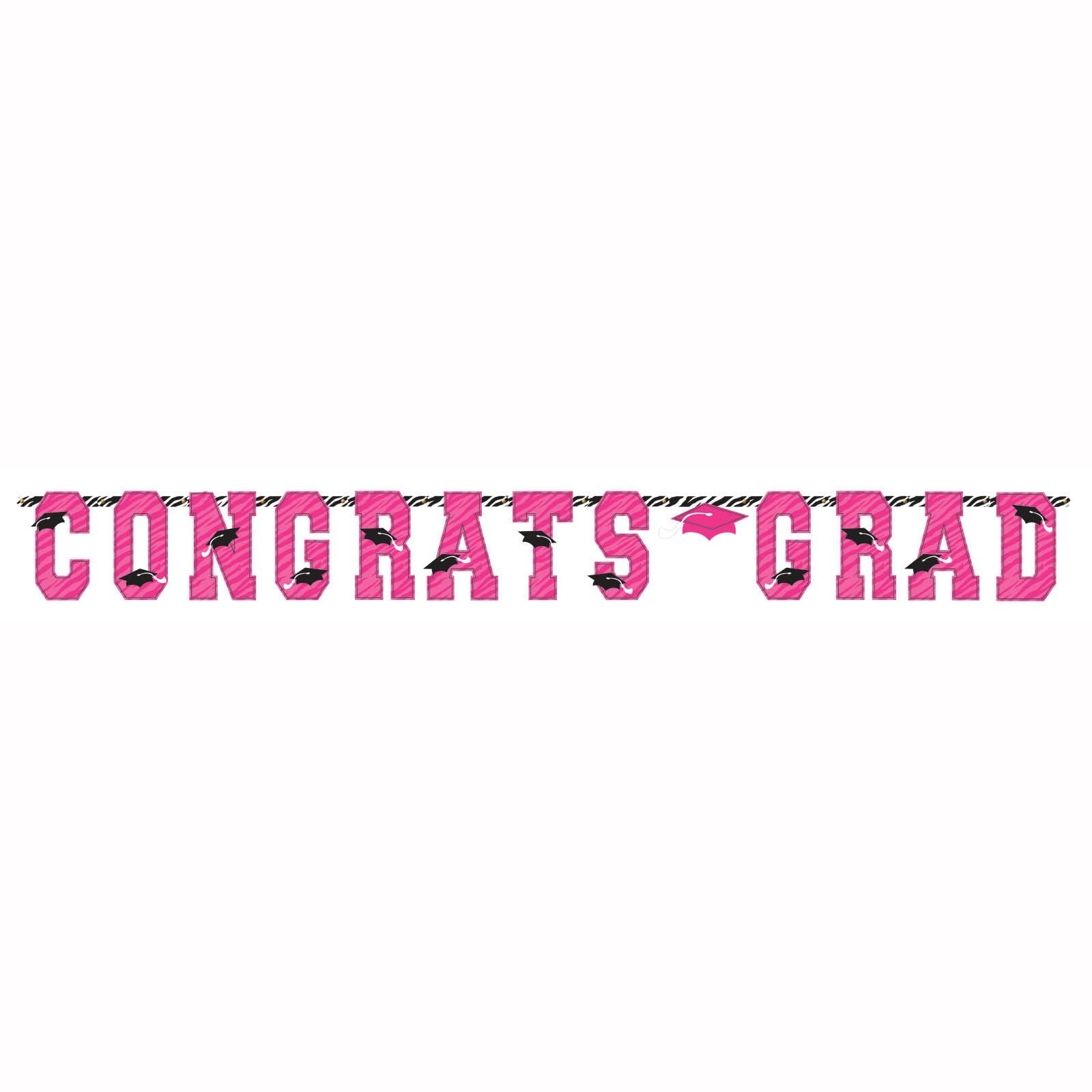 Graduation Paper Giant Letter Banner 10ft x 12.75in Decorations - Party Centre