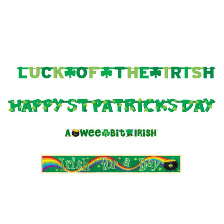 St. Patrick's Day Banner Value Pack Decorations - Party Centre
