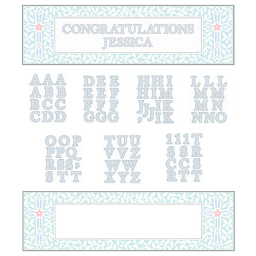 Communion Personalized Giant Sign Banner 65 x 20in Decorations - Party Centre