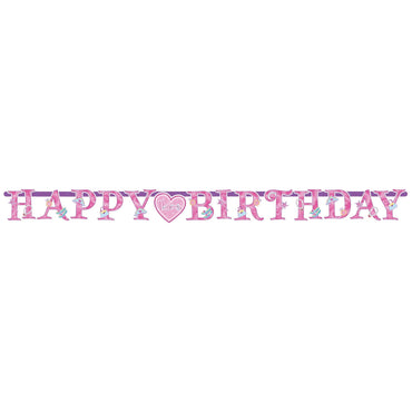 Happy Birthday Princess Letter Banner Decorations - Party Centre