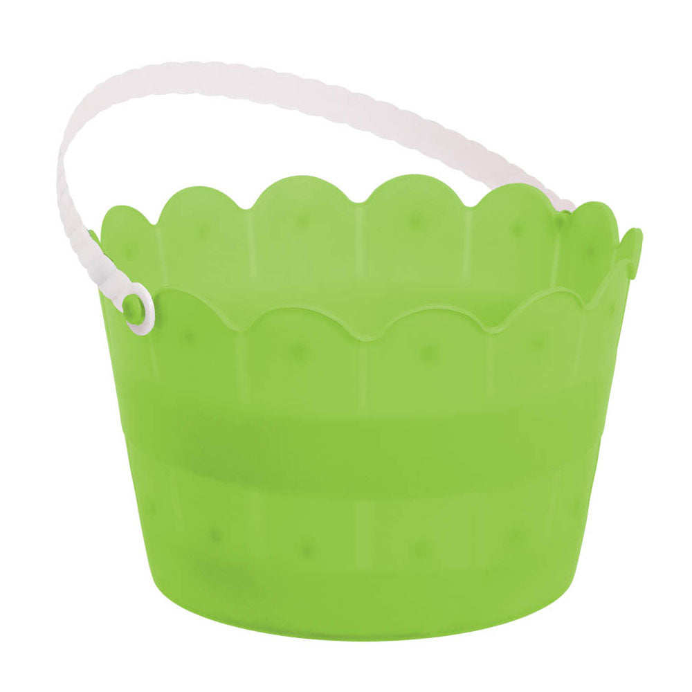 Easter Plastic Scalloped  Kiwi Bucket Favours - Party Centre