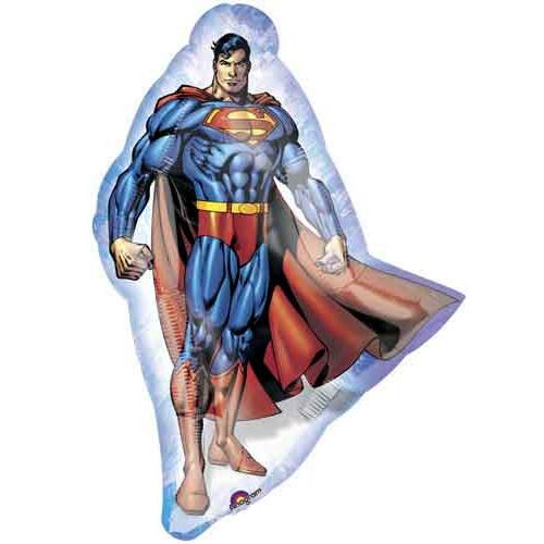Superman Classic Stance Mini Shape Balloon Balloons & Streamers - Party Centre