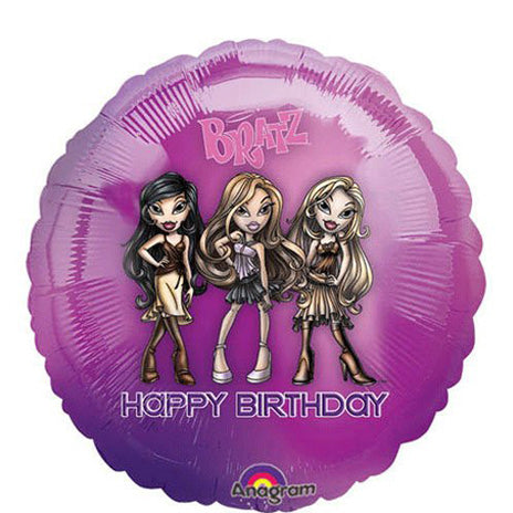 Bratz Passion For Fashion Birthday Foil Balloon 18in Balloons & Streamers - Party Centre