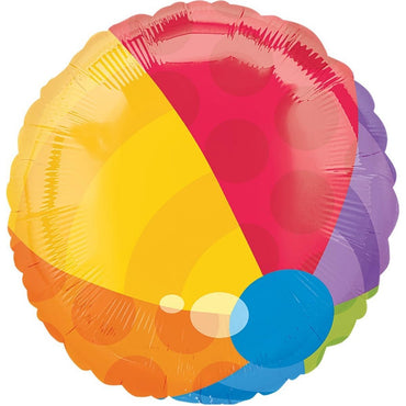 Beach Ball Foil Balloon 18in Balloons & Streamers - Party Centre