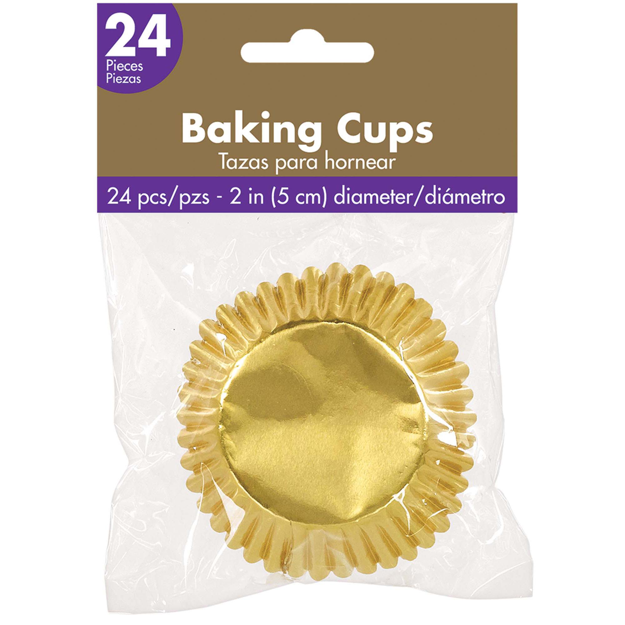 Gold Cupcake Cases 50mm, 24pcs Party Accessories - Party Centre