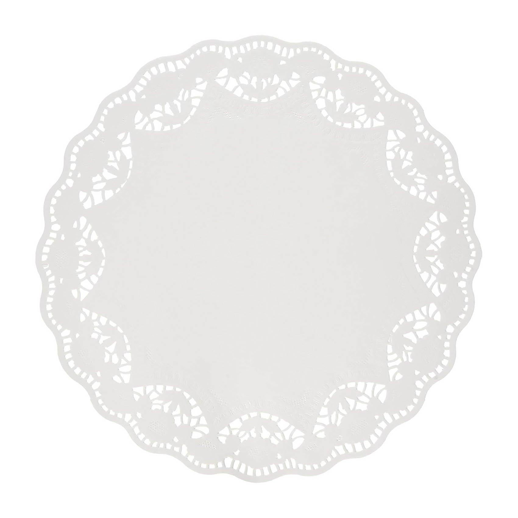 Round White Doilies 12in, 12pcs Party Accessories - Party Centre
