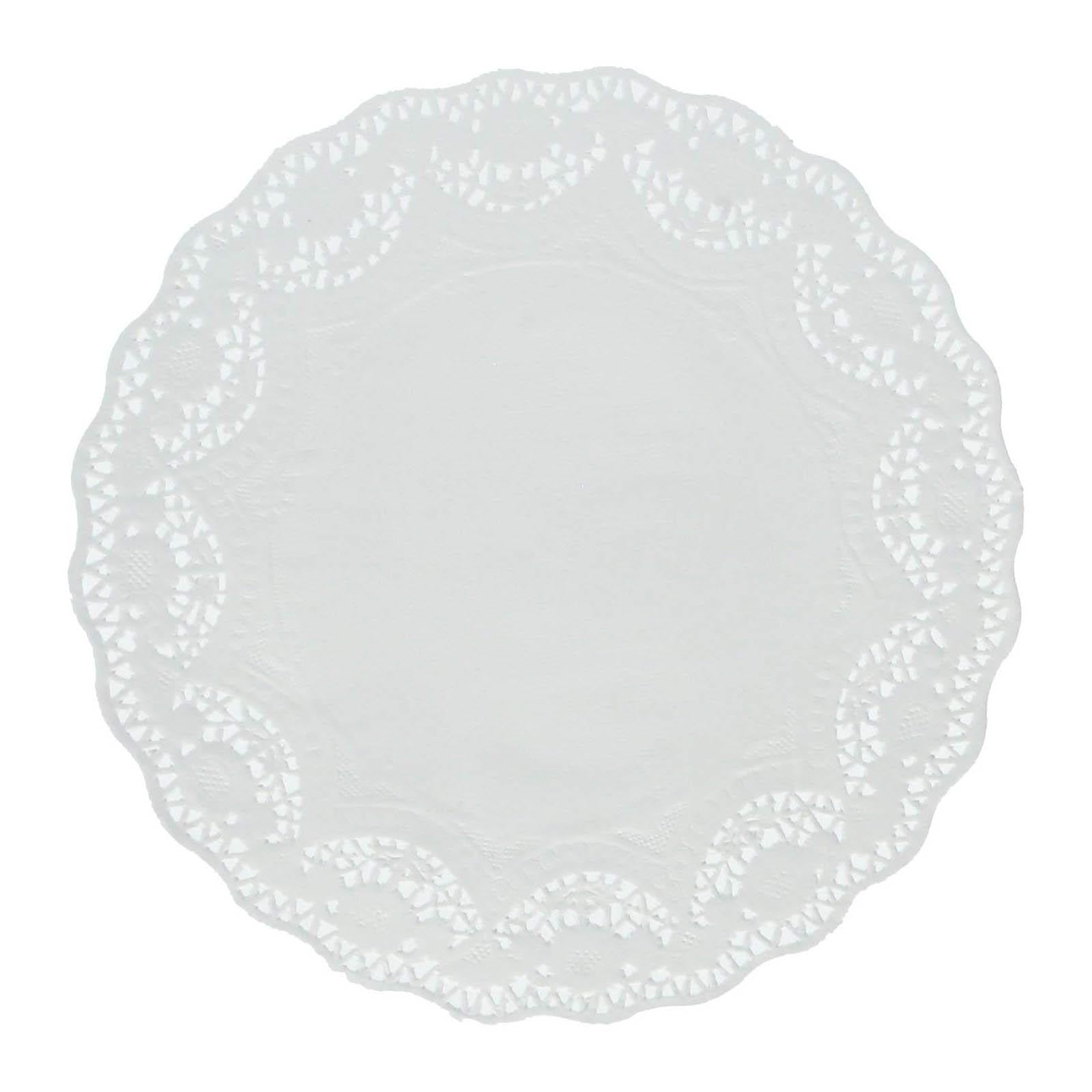 Round White Doilies 14.5in, 4pcs Party Accessories - Party Centre