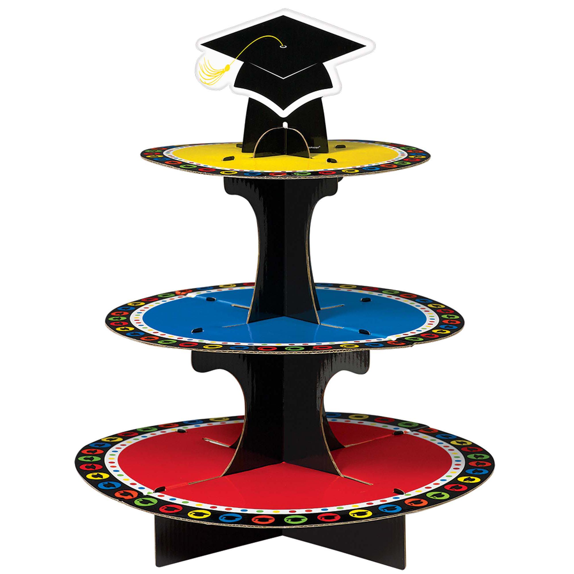 Grad Treat Stand Cardboard Multi Color Party Accessories - Party Centre