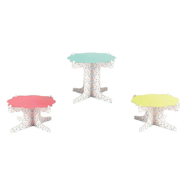 Sweets & Treats Cardboard Display Risers 3pcs Party Accessories - Party Centre