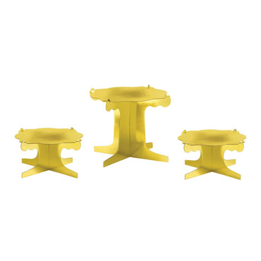 Sweets & Treats Gold Cardboard Display Risers Party Accessories - Party Centre