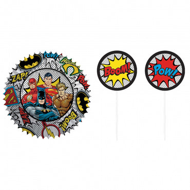 Justice League Heroes Unite Cupcake Cases & Picks Combo, 48pcs