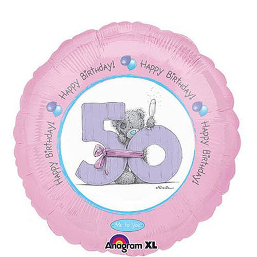 Me To You 50th Birthday Foil Balloon 18in Balloons & Streamers - Party Centre