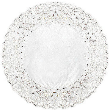 Round Silver Foil Doilies 16.5in, 3pcs Party Accessories - Party Centre