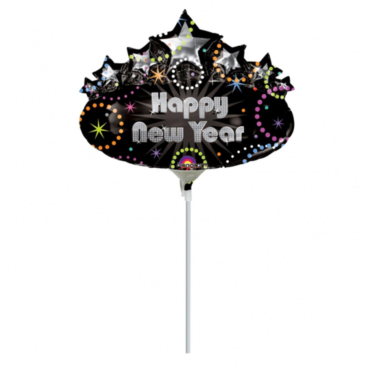 Happy New Year Marquee Mini Shape Foil Balloon Balloons & Streamers - Party Centre