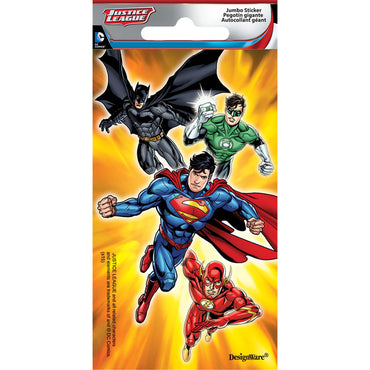 Justice League Jumbo Sticker Party Favors - Party Centre