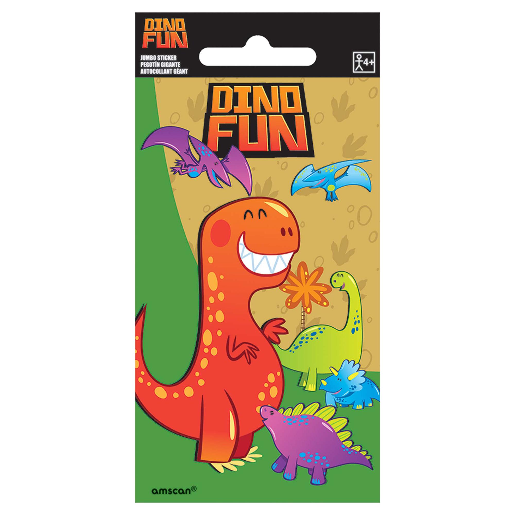 Dino Fun Jumbo Sticker Party Favors - Party Centre