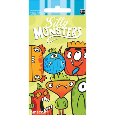 Silly Monsters Jumbo Sticker Party Favors - Party Centre