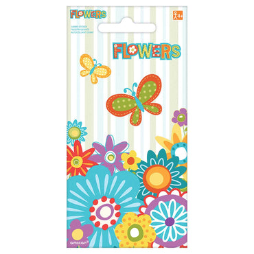 Flowers Jumbo Sticker Party Favors - Party Centre