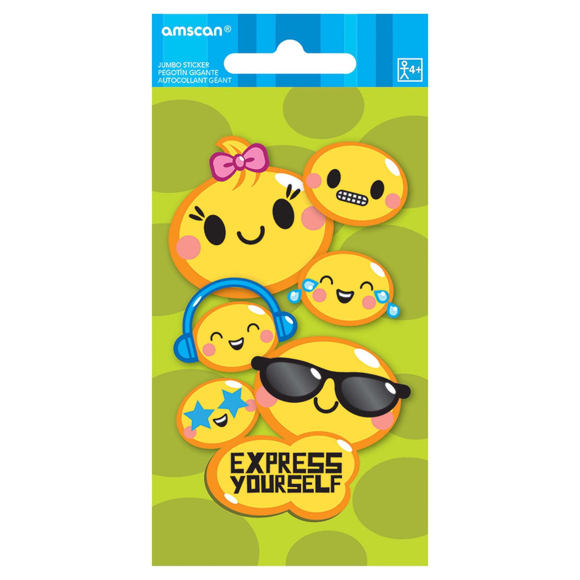 Express Yourself Jumbo Sticker Party Favors - Party Centre