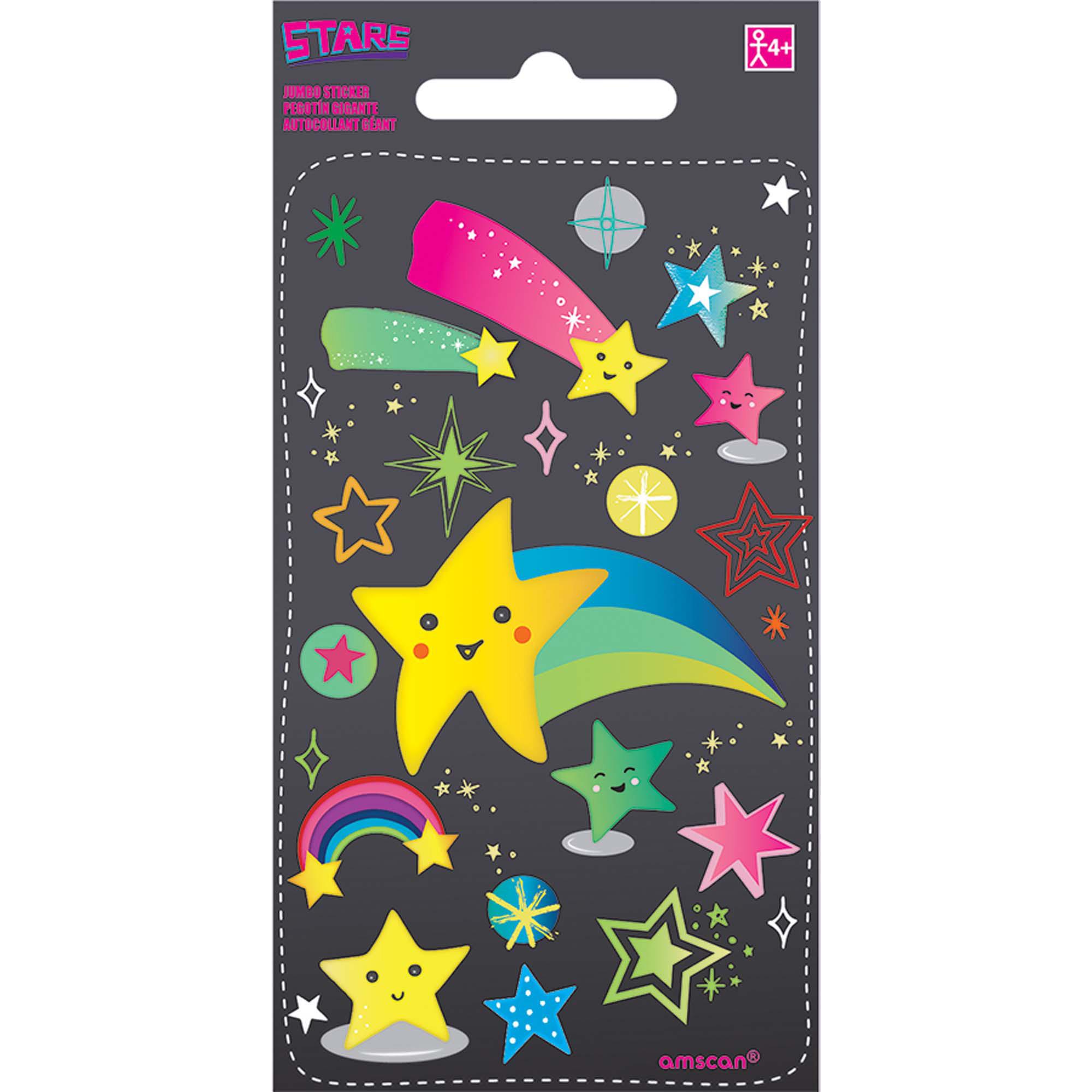 Stars Jumbo Sticker Party Favors - Party Centre