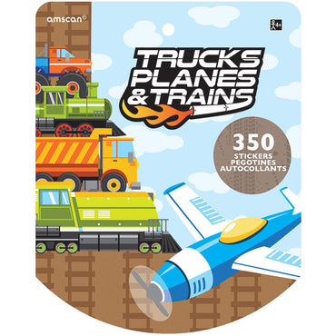 Trucks Planes Sticker Book Party Favors - Party Centre