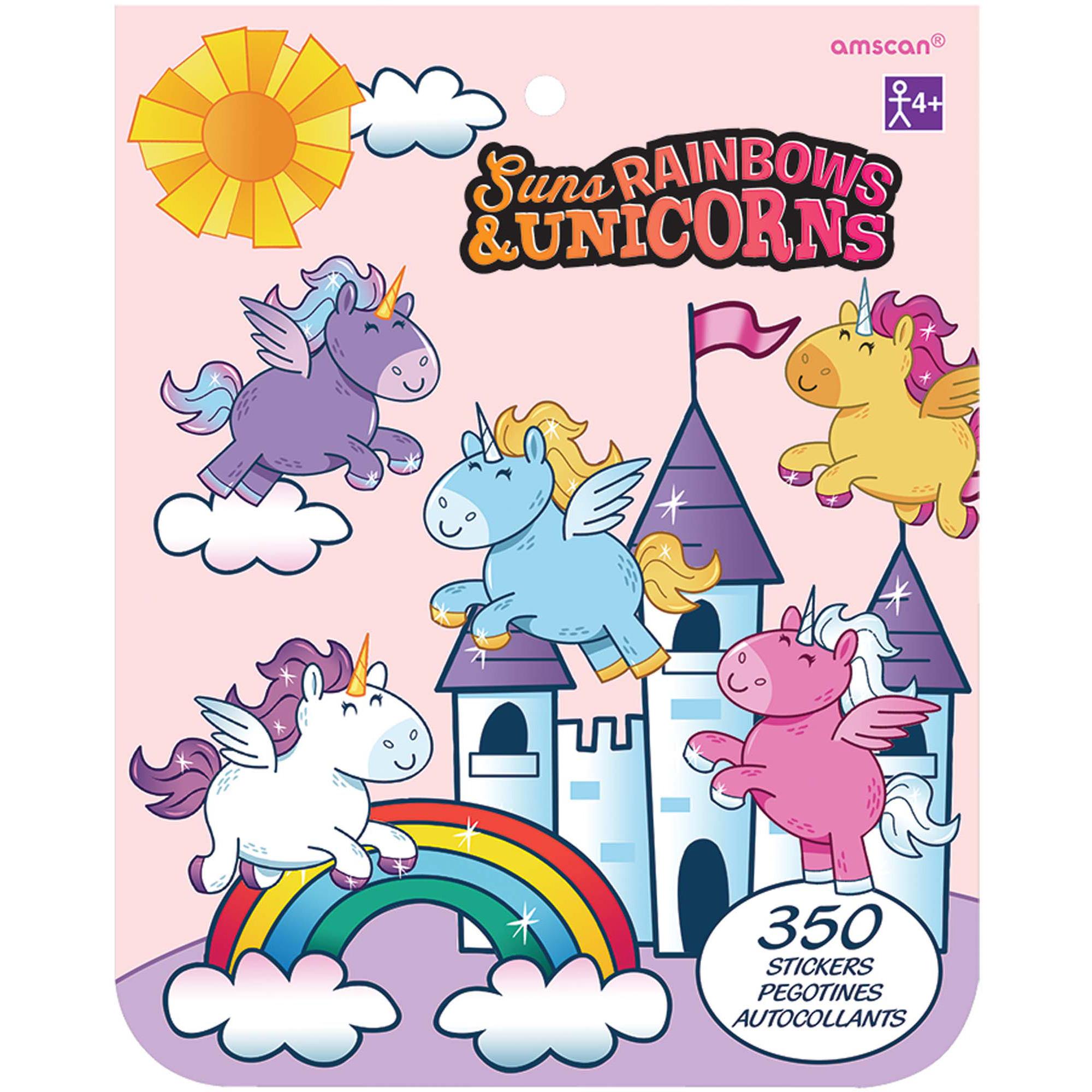 Sun, Rainbow And Unc Sticker Book Party Favors - Party Centre