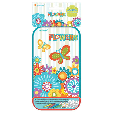 Flowers Sticker Activity Kit Party Favors - Party Centre