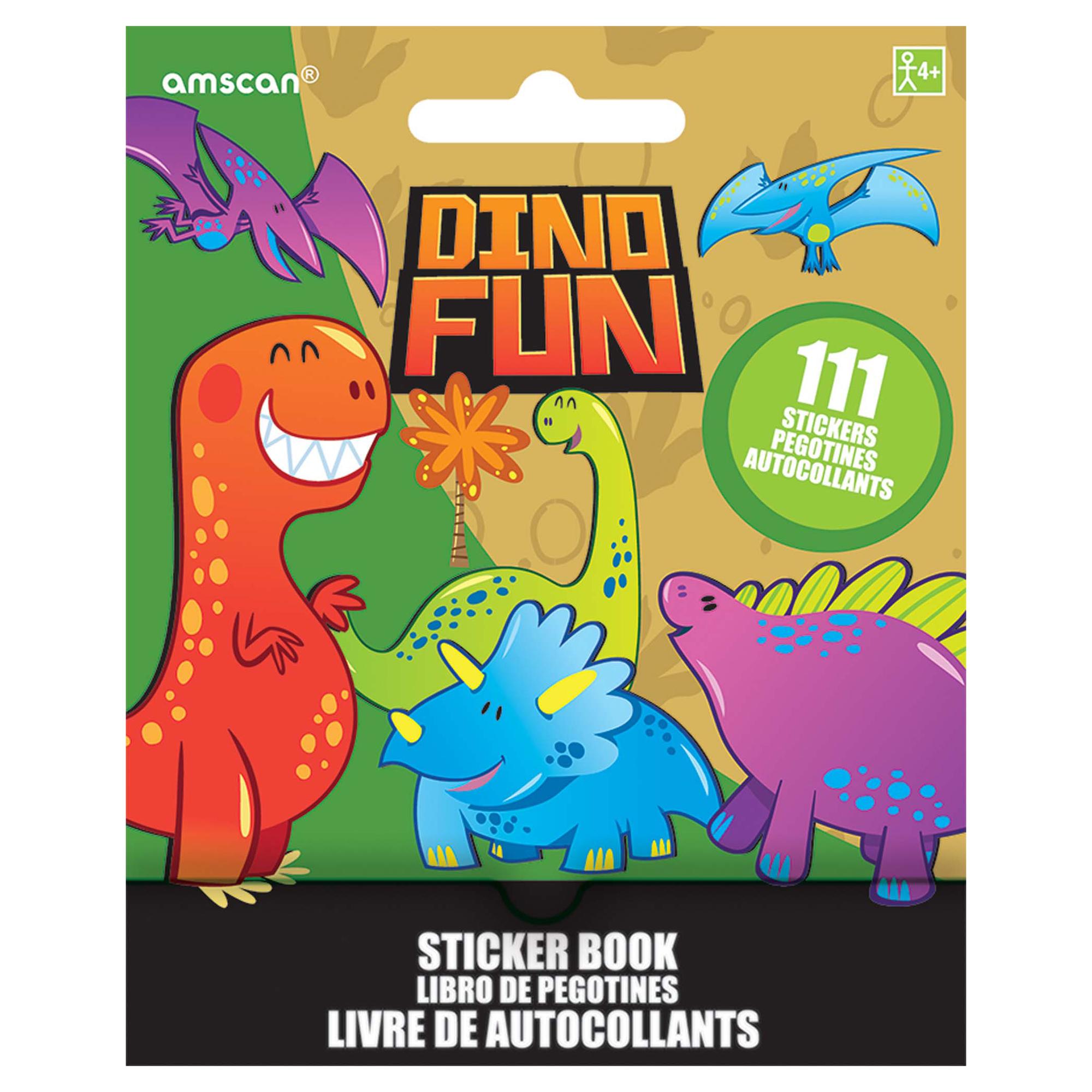 Dino Fun Sticker Booklet Party Favors - Party Centre