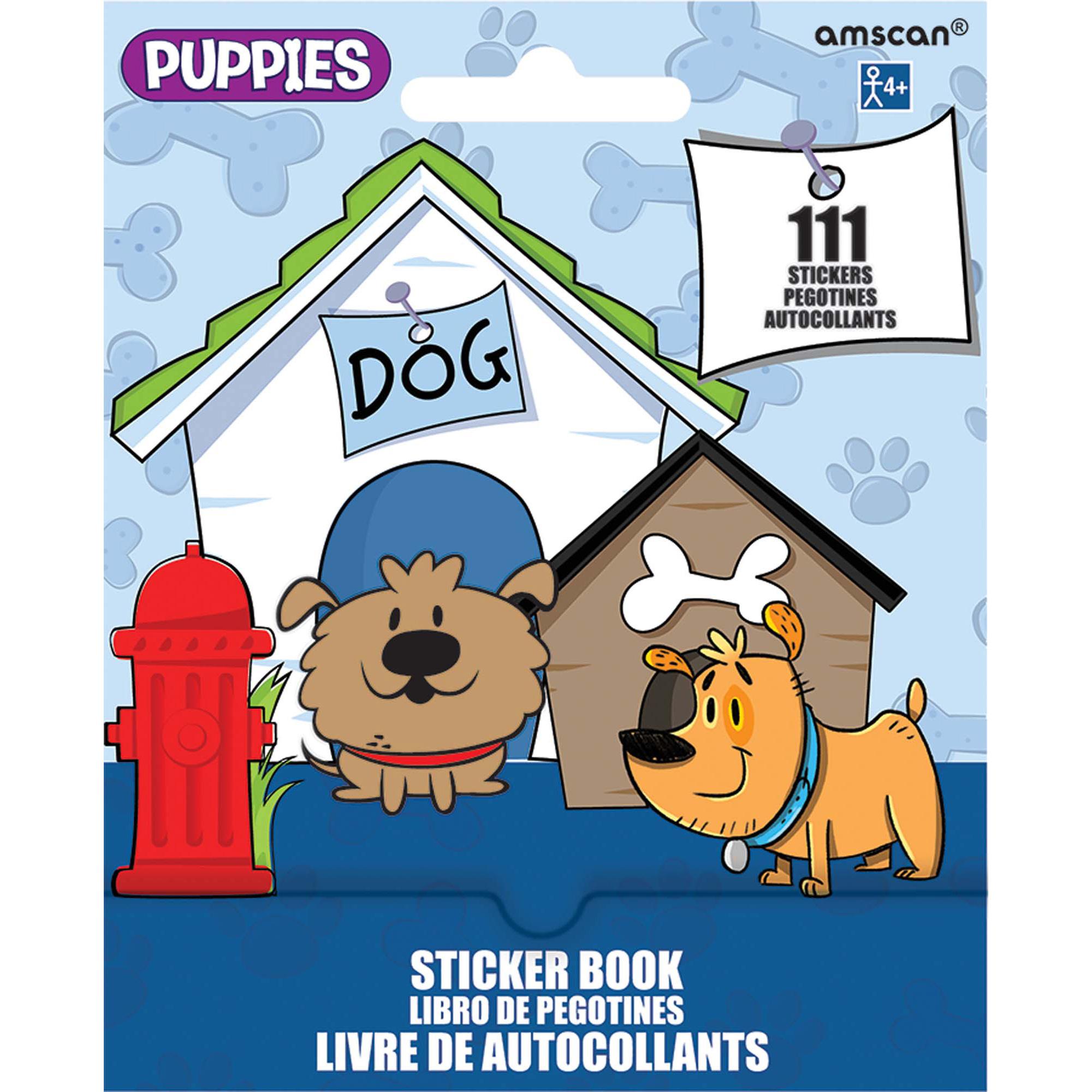 Puppies Sticker Booklet Party Favors - Party Centre