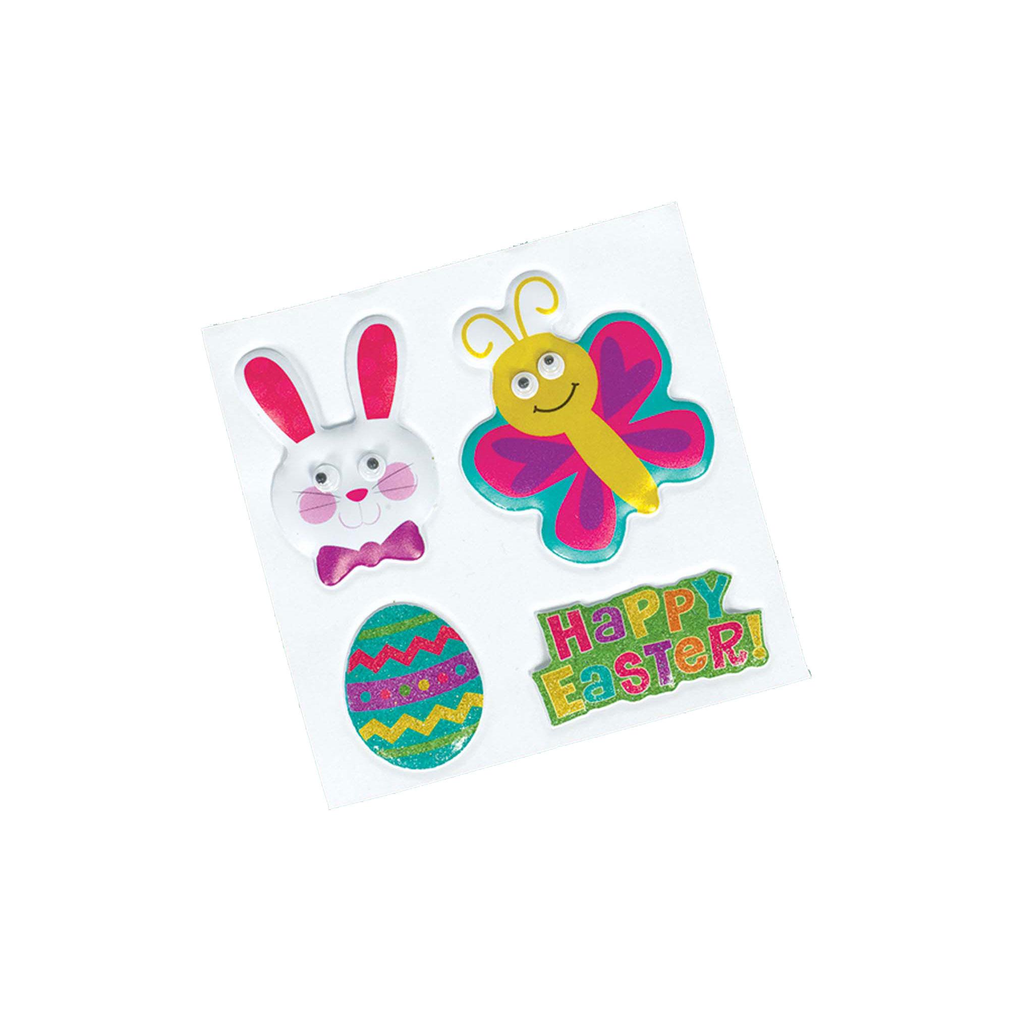 Easter Puffy Stickers Decorations - Party Centre