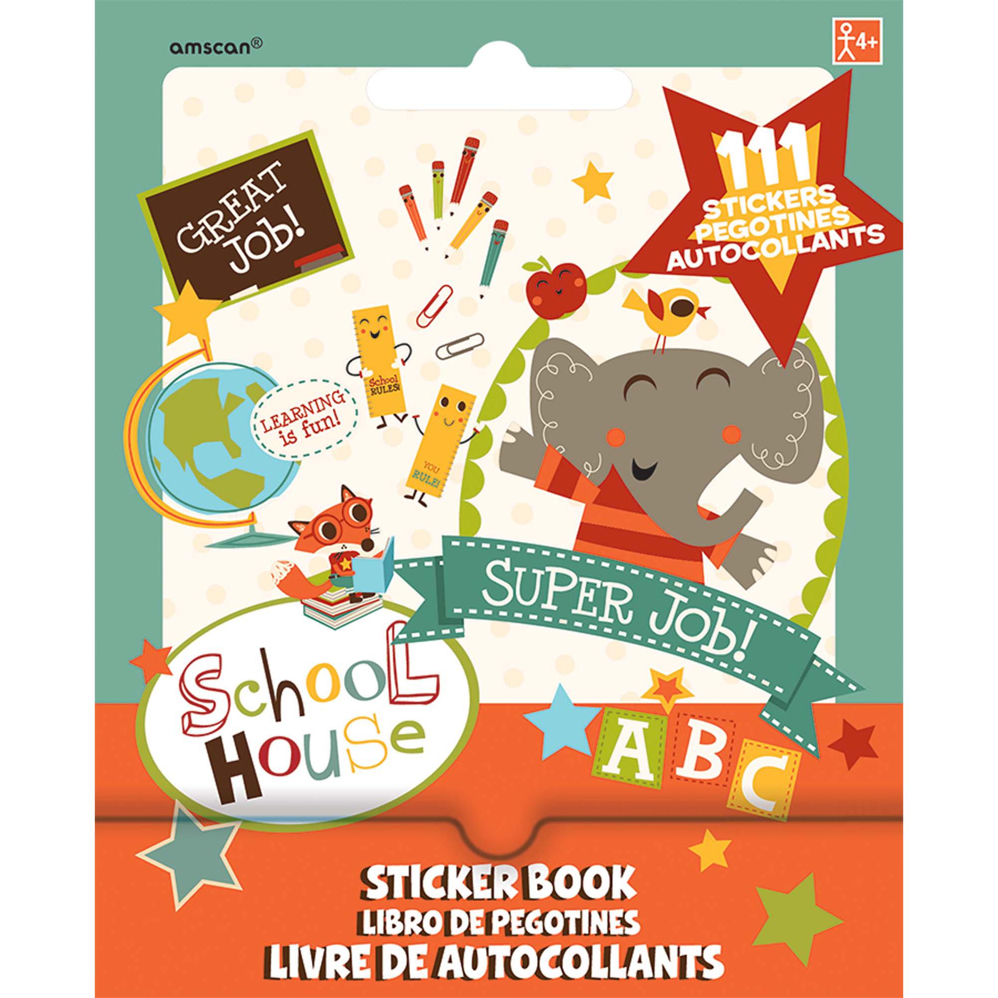 Schoolhouse Sticker Booklet Party Favors - Party Centre