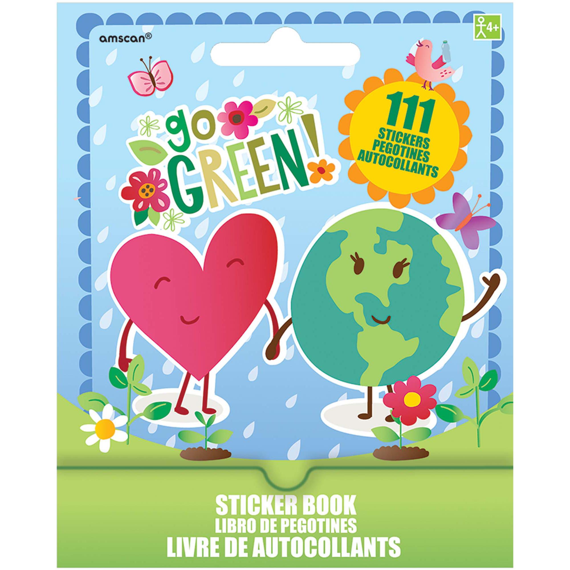 Go Green Sticker Booklet Party Favors - Party Centre
