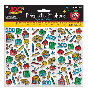 100th Day Of School Stickers 100pcs Favours - Party Centre