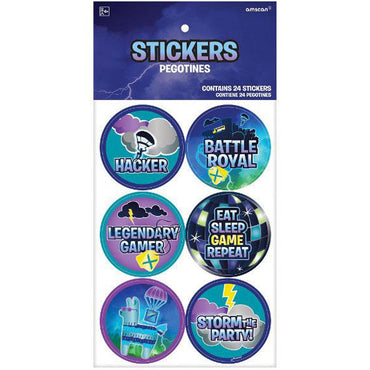 Battle Royal Stickers 24pcs Favours - Party Centre