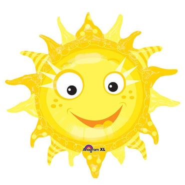Graphic Sun SuperShape Foil Balloon 29 x 28 in Balloons & Streamers - Party Centre