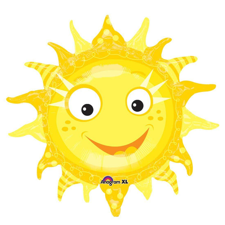Graphic Sun SuperShape Foil Balloon 29 x 28 in Balloons & Streamers - Party Centre