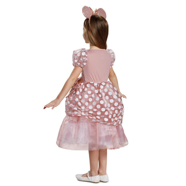 Child Disney Minnie Mouse Rose Gold Deluxe Costume