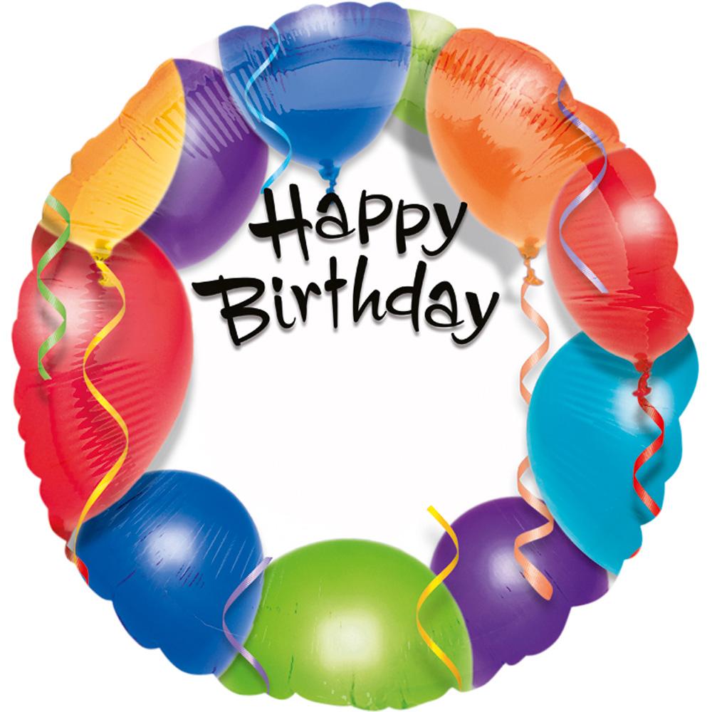 Happy Birthday Balloon Personalized Balloon 18in Balloons & Streamers - Party Centre