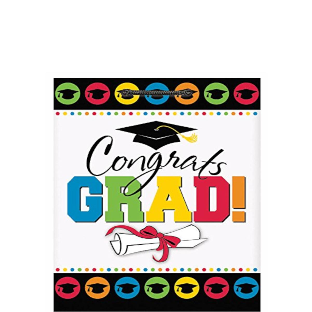 Congrats Grad Large Graduation Gift Bag Party Favors - Party Centre