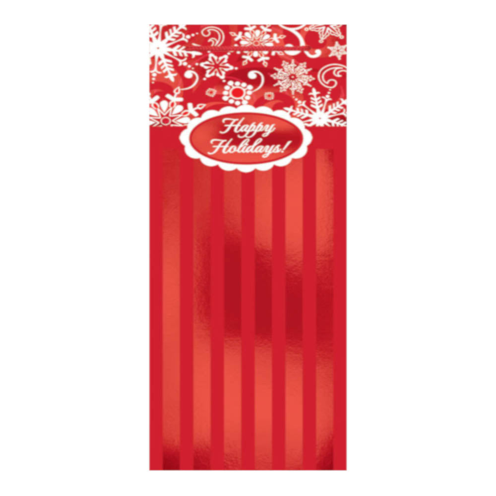 Red & White Cheers Bottle Bag Party Favors - Party Centre