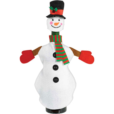 Snowman Wine Bottle Cover Party Accessories - Party Centre